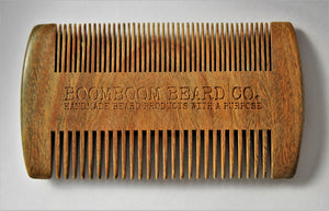 Sandalwood Dual-Sided Beard Comb