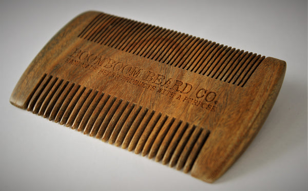 Sandalwood Dual-Sided Beard Comb