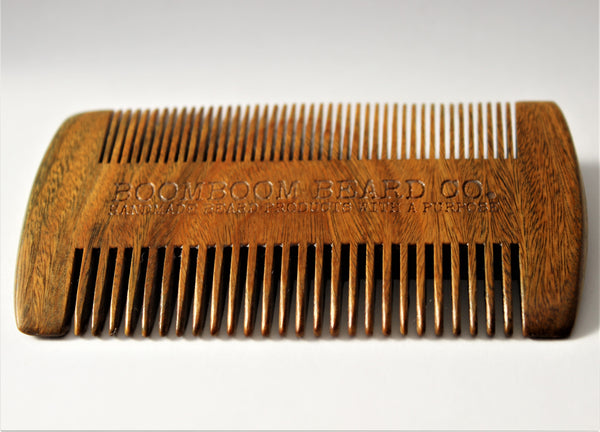 Sandalwood Dual-Sided Beard Comb